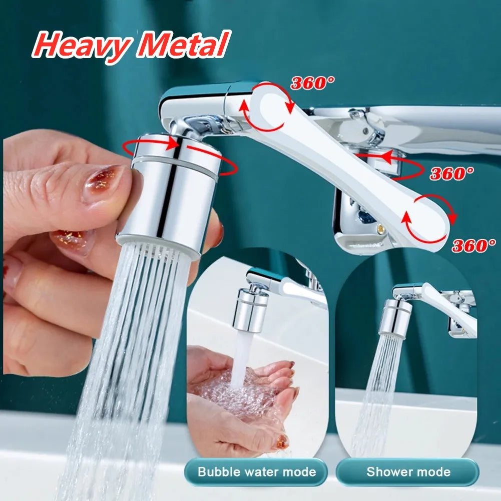 Heavy Metal Universal 1080° Rotation Faucet Sprayer Head for Kitchen Washbasin Extension Faucet Bubbler Sink Tap Splash Nozzle